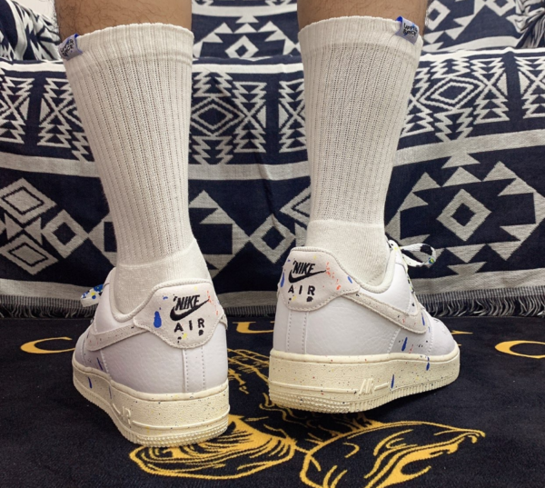 Giày Nike Air Force 1 LV8 3 Paint Splatter Light Grey DJ2598-100 - Ảnh 7