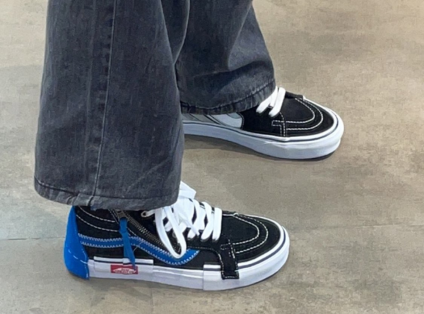 Giày Vans SK8-Hi Reissue CAP Skate High 'Black' VN0A3WM15FC - Ảnh 3