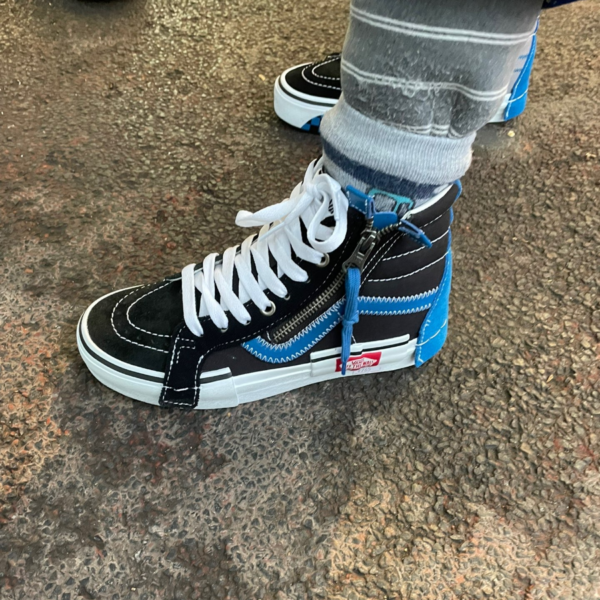 Giày Vans SK8-Hi Reissue CAP Skate High 'Black' VN0A3WM15FC - Ảnh 2