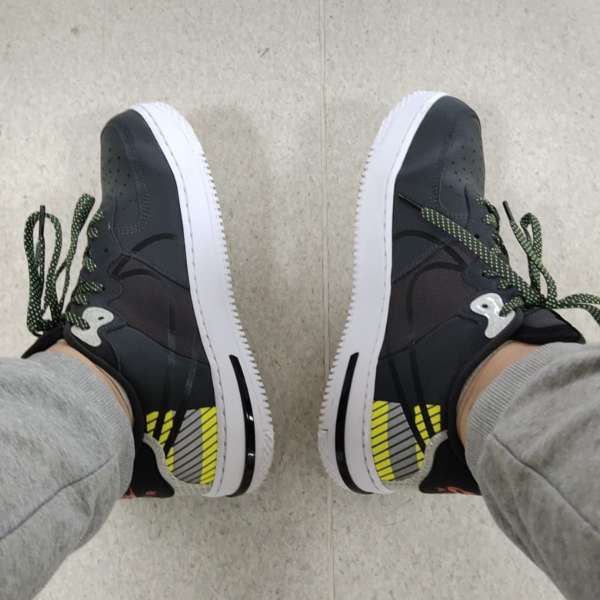 Giày Nike 3M x Air Force 1 React LX 'Anthracite Volt' CT3316-003 - Ảnh 4