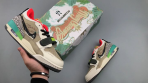 Giay Nike Air Jordan Legacy 312 Low 'White And Orange Green' DZ2762-101