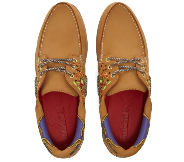 Giày Timberland 3-Eye Clot Handsewn Boat Shoe 'Wheat' TB0A5Z9B231-WHE - Ảnh 5