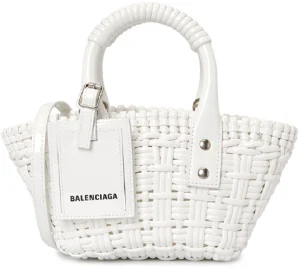 Tui Balenciaga Bistro Basket 2x Small Tote 'White' 678028-2IE3Y-9000