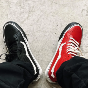 Giay Vans Sk8-Hi Reissue Zip Blends Bones Chili Pepper 'Red' VN0000SPE01