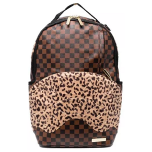 Balo Sprayground DLX Shark Leopard Print Brown W0735724