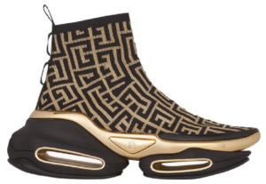 Giày Balmain B-bold High Top Bicolor 'Black And Gold' XN0VJ684TKMPEAD