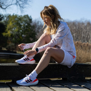 Giay Adidas Wmns UltraBoost Light 'White Solar Red' HQ6353