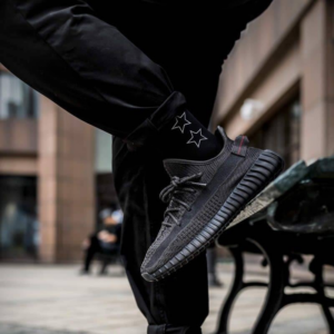 Alternative view of Giày Adidas Yeezy Boost 350 V2 'Black Reflective' FU9007
