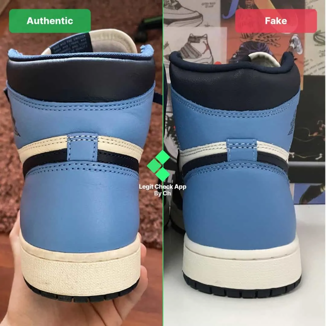 Hinh anh 3: Huong dan cach phan biet giay Nike Air Jordan 1 Obsidian real va fake