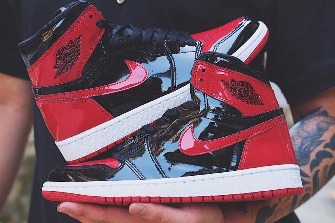 Air Jordan 1 "Bred" trở lại với phiên bản bóng bẩy trong năm nay Hinh anh 2: Air Jordan 1 "Bred" tro lai voi phien ban bong bay trong nam nay