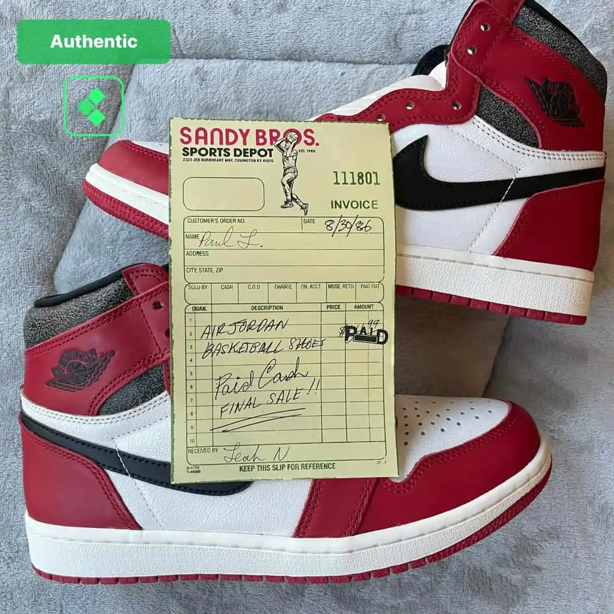 Hinh anh 9: Mach ban cach nhan biet Air Jordan 1 Lost & Found that va gia