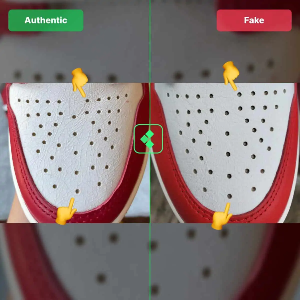 Hinh anh 7: Mach ban cach nhan biet Air Jordan 1 Lost & Found that va gia