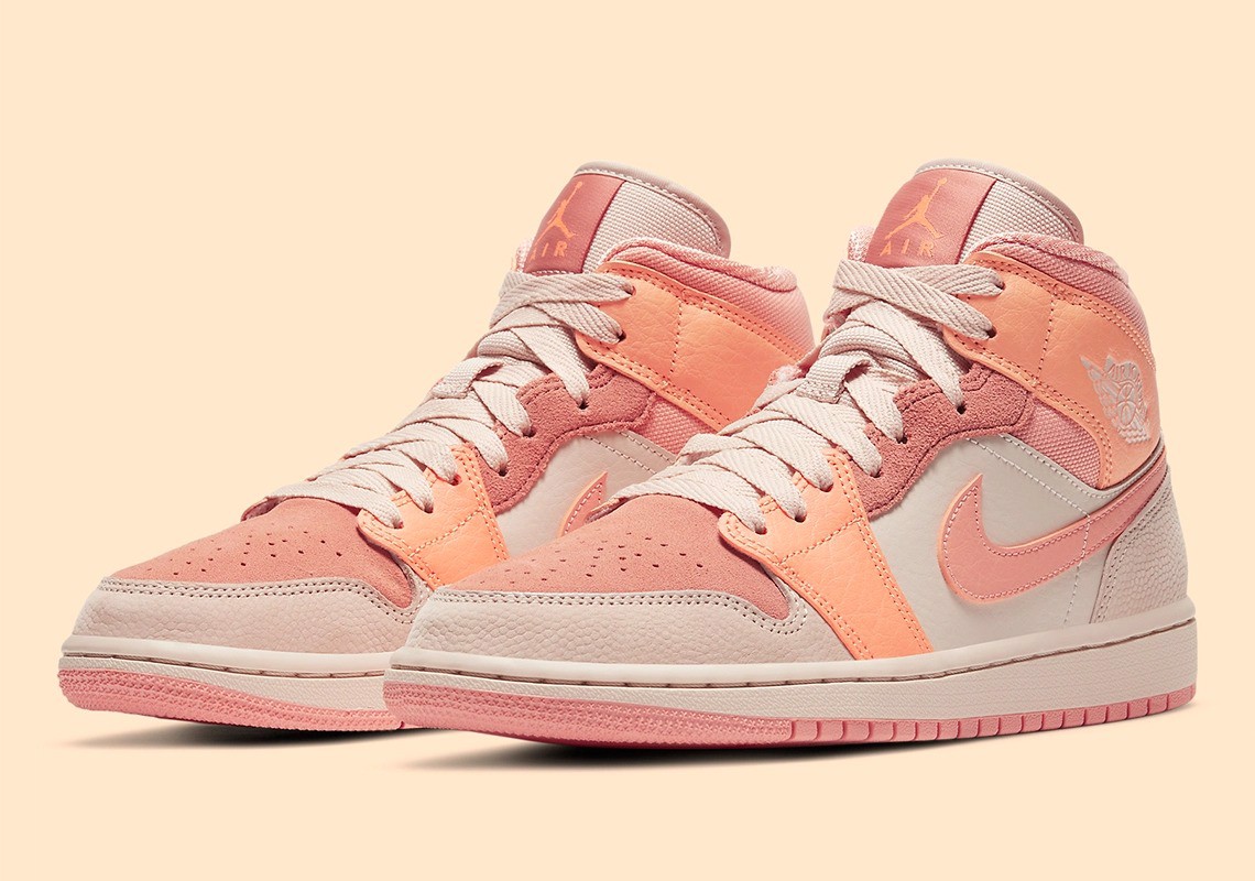 Air Jordan 1 Mid Apricot Orange – đôi Air Jordan ngọt ngào nhất 2020 Hinh anh 1: Air Jordan 1 Mid Apricot Orange – doi Air Jordan ngot ngao nhat 2020