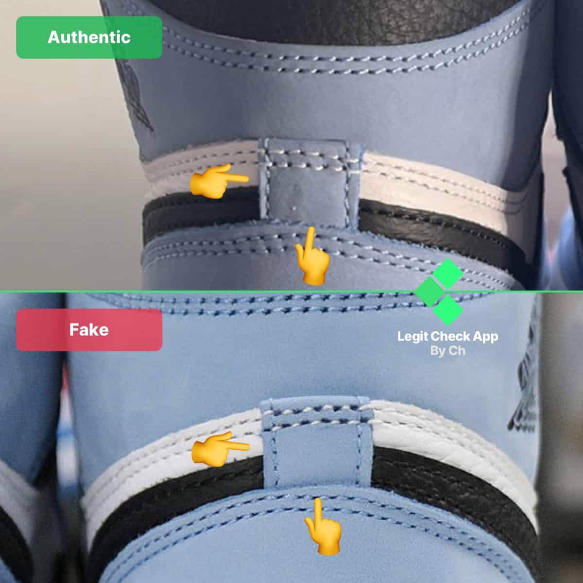 Hinh anh 2: Legitcheck: Huong dan cach phan biet Air Jordan 1 University Blue Real va Fake