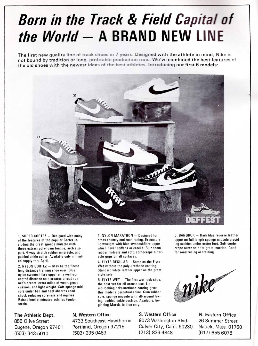 Hãng Nike đã liên tục cải tiến các mẫu giày với khởi nguồn là cortez