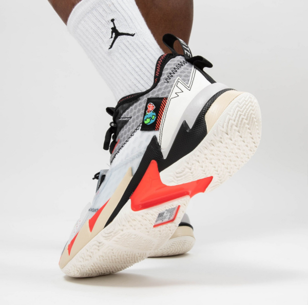 Giày Nike Jordan Why Not Zer0.3 White Bright Crimson Black CD3003-101 - Ảnh 2