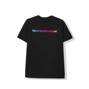 Alternative view of Áo Anti Social Social Club Hate More Love Black Tee