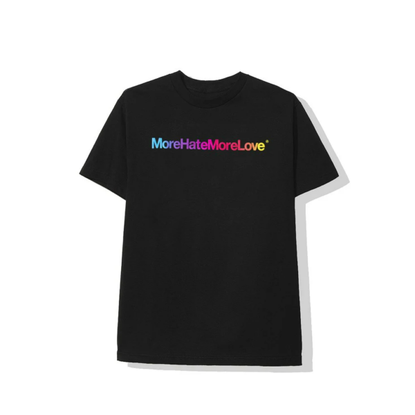 Áo Anti Social Social Club Hate More Love Black Tee - Ảnh 2