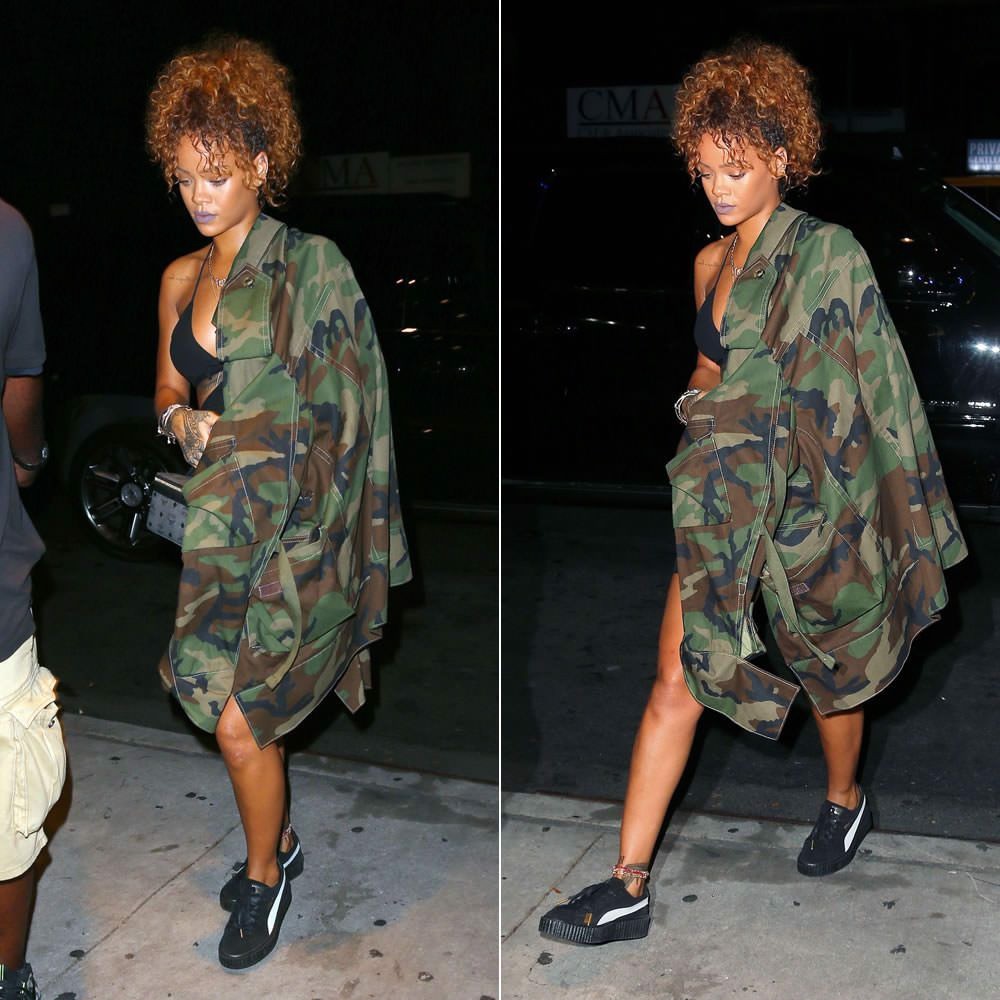 Rihanna và 10 khoảnh khắc ấn tượng với sneakers Hinh anh 2: Rihanna va 10 khoanh khac an tuong voi sneakers
