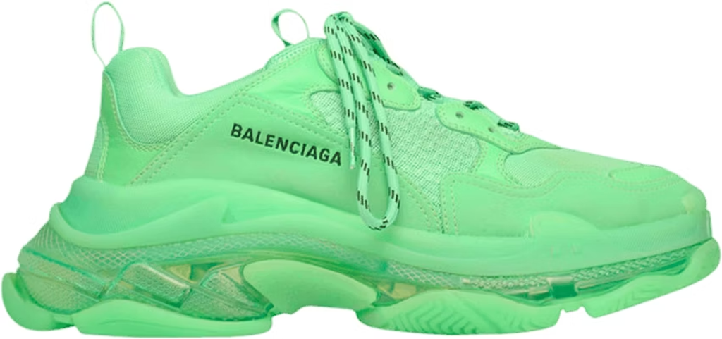 Giày Balenciaga Triple S Sneaker 'Clear Sole Neon Green' 541624-W2CF1-3801
