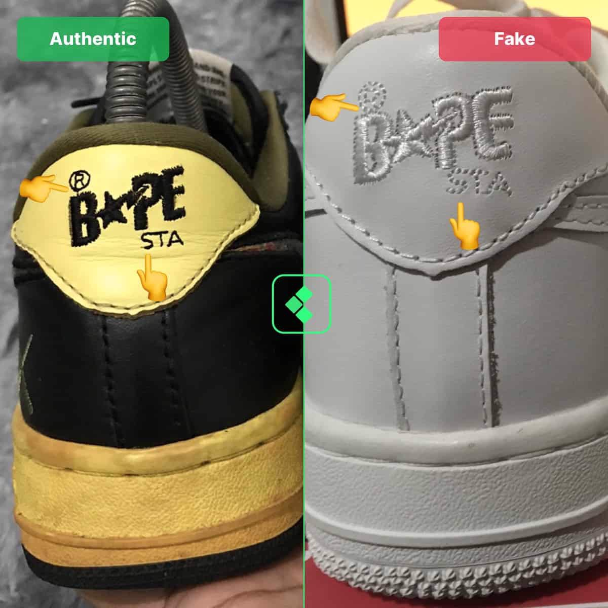 Hinh anh 4: Legitcheck: Cach phan biet A Bathing Ape Bapesta real va fake
