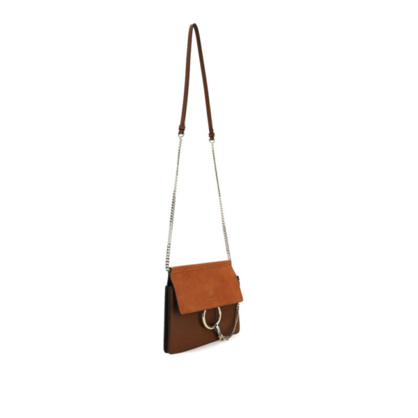 Túi Chloe Faye Two-Tone Bag in Brown CHC20SS202H2O236 - Ảnh 3