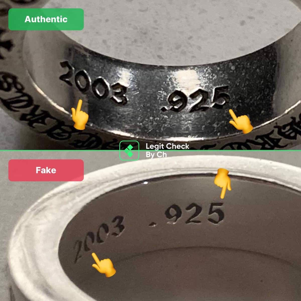 Legitcheck: Cách phân biệt Chrome Hearts Ring real và fake? Hinh anh 2: Legitcheck: Cach phan biet Chrome Hearts Ring real va fake?