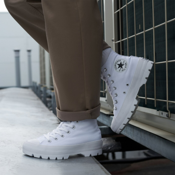 Giày Converse Wmns Chuck Taylor All Star High Lugged 'White' 565902C - Ảnh 5