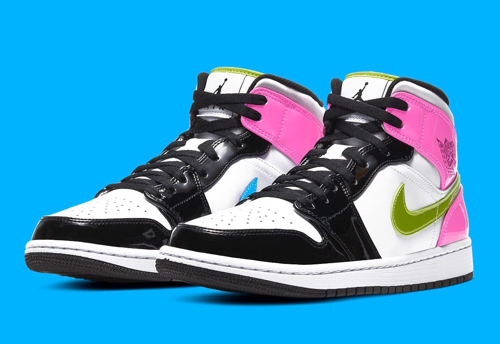 Hinh anh 5: Jordan 1 Mid SE "White/Cyber/Active Fuchsia" Khi hong la danh cho nam gioi!