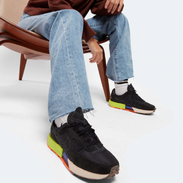 Giày Nike Wmns Fontanka Waffle 'Black Volt' DC3579-001 - Ảnh 2