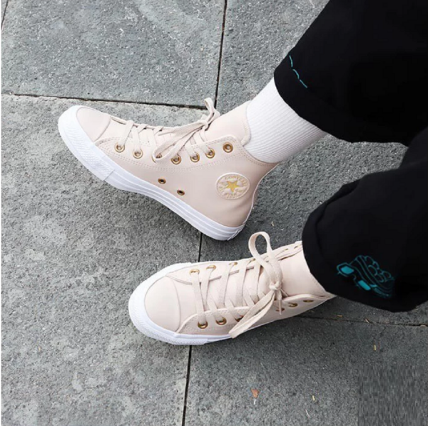 Giày Converse Chuck Taylor All Star Go Gold High 'Farro GoldWhite' 568660V - Ảnh 3