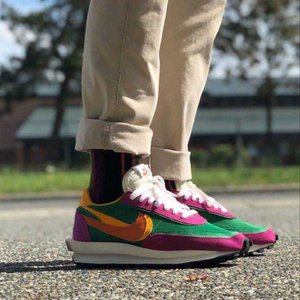 Giày Nike Sacai x LDWaffle 'Pine Green' BV0073-301 - Ảnh 4