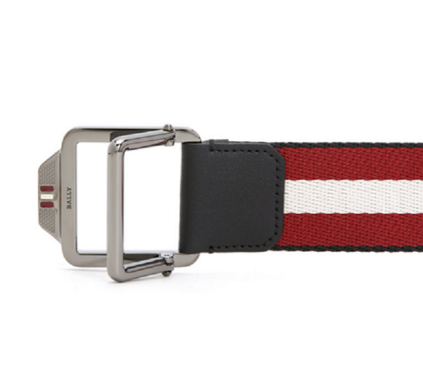 Thắt Lưng Bally Casual Belt 'Red White' CONNOR-35M-536 - Ảnh 4