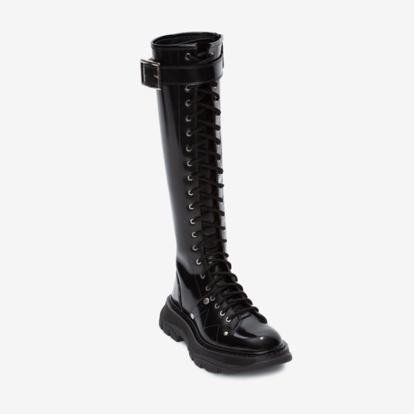 Giày Alexander McQueen Tread Lace Up Boot 595466-WHZ81-1081 - Ảnh 4
