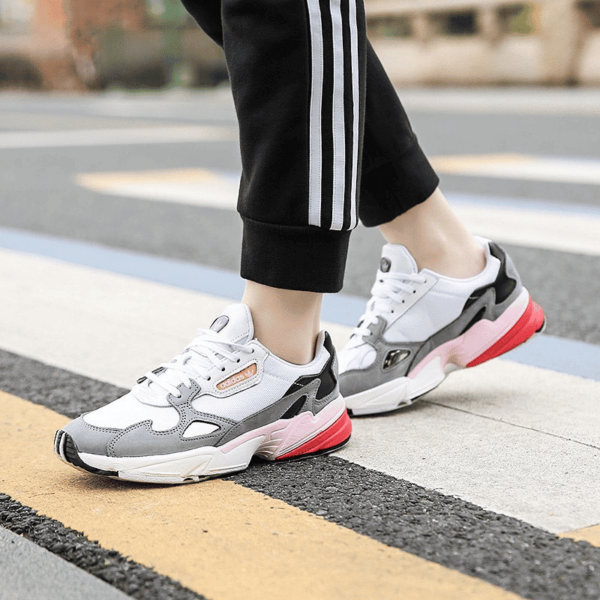 Giày Adidas Wmns Falcon 'White Grey' CG6214 - Ảnh 5