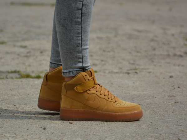 Giày Nike Air Force 1 High LV8 3 GS 'Wheat' CK0262-700 - Ảnh 5