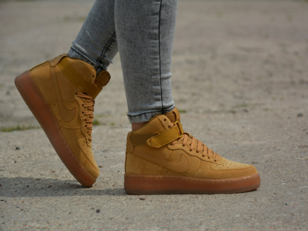 Giày Nike Air Force 1 High LV8 3 GS 'Wheat' CK0262-700 - Ảnh 6