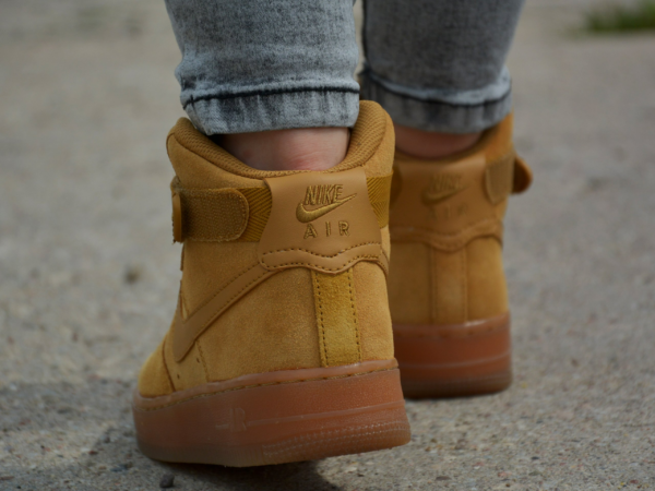 Giày Nike Air Force 1 High LV8 3 GS 'Wheat' CK0262-700 - Ảnh 2
