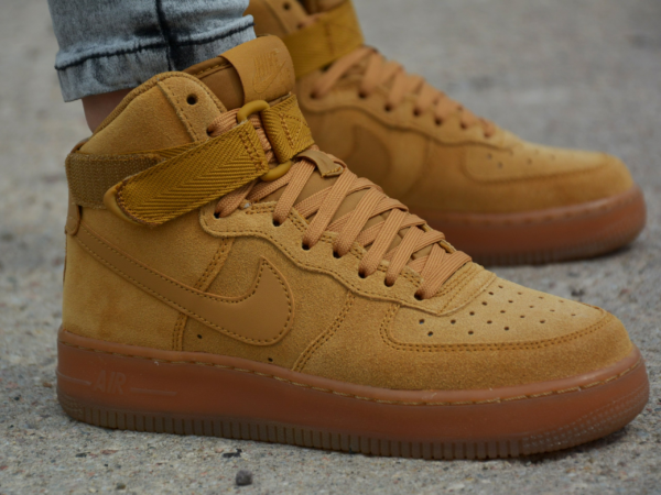 Giày Nike Air Force 1 High LV8 3 GS 'Wheat' CK0262-700 - Ảnh 4