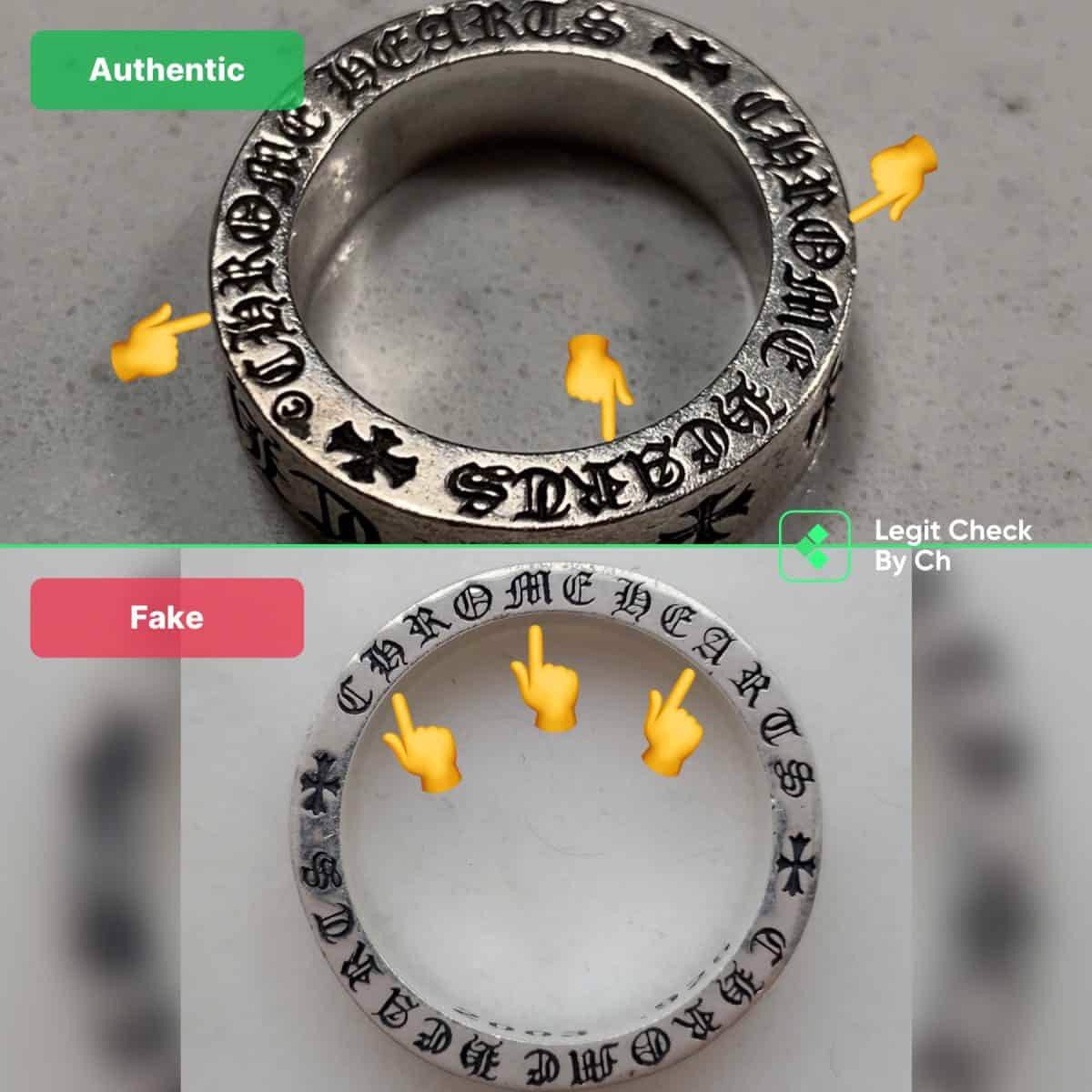 Legitcheck: Cách phân biệt Chrome Hearts Ring real và fake? Hinh anh 4: Legitcheck: Cach phan biet Chrome Hearts Ring real va fake?