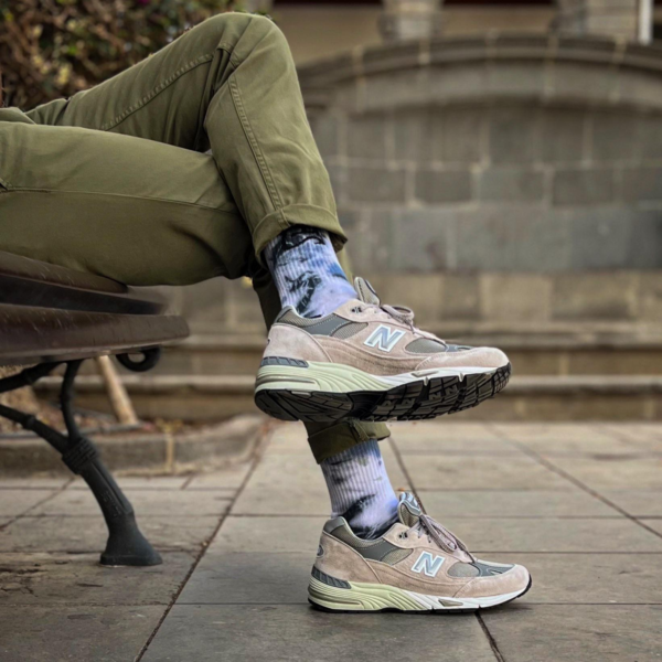 Giày New Balance 991 'Grey White' M991GL - Ảnh 10