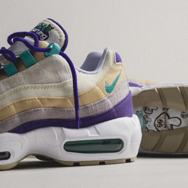 Giày Nike Air Max 95 Air Sprung Sail Purple Teal DH4755-200 - Ảnh 4
