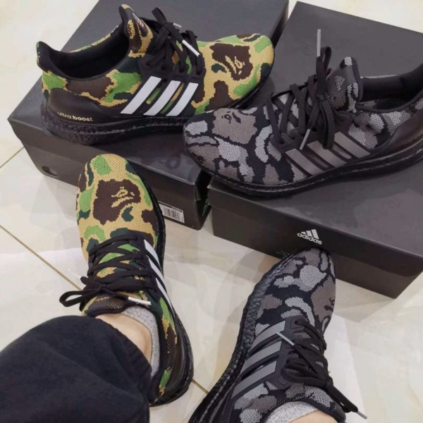 Giày A Bathing Ape x Adidas UltraBoost 4.0 'Black Camo' G54784 - Ảnh 5