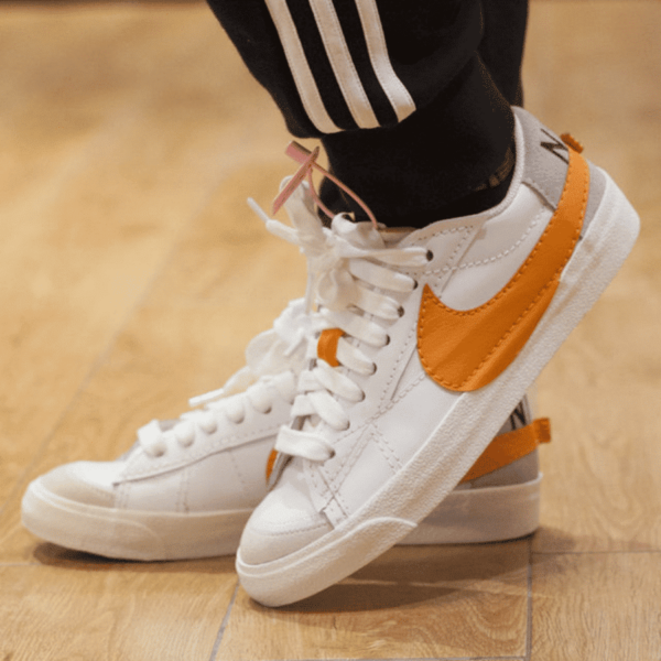 Giày Nike Blazer Low Jumbo 'White Orange' DN2158-100 - Ảnh 4