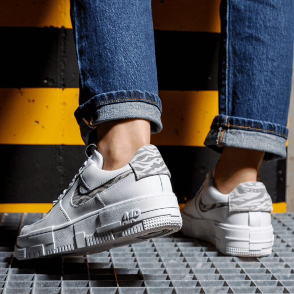 Giày Nike Air Force 1 Pixel Zebra 'White' DH9632-100 - Ảnh 2