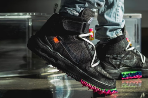 Alternative view of Giày Nike x Off-White Air Force 1 'Black' DO6290-001