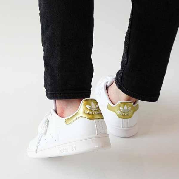 Giày Adidas Wmns Stan Smith 'White Gold Metallic' G58184 - Ảnh 3