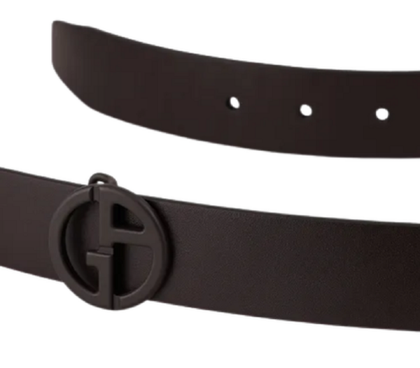 Thắt Lưng Giorgio Armani Reversible Leather Belt 'Dark Brown' - Ảnh 2