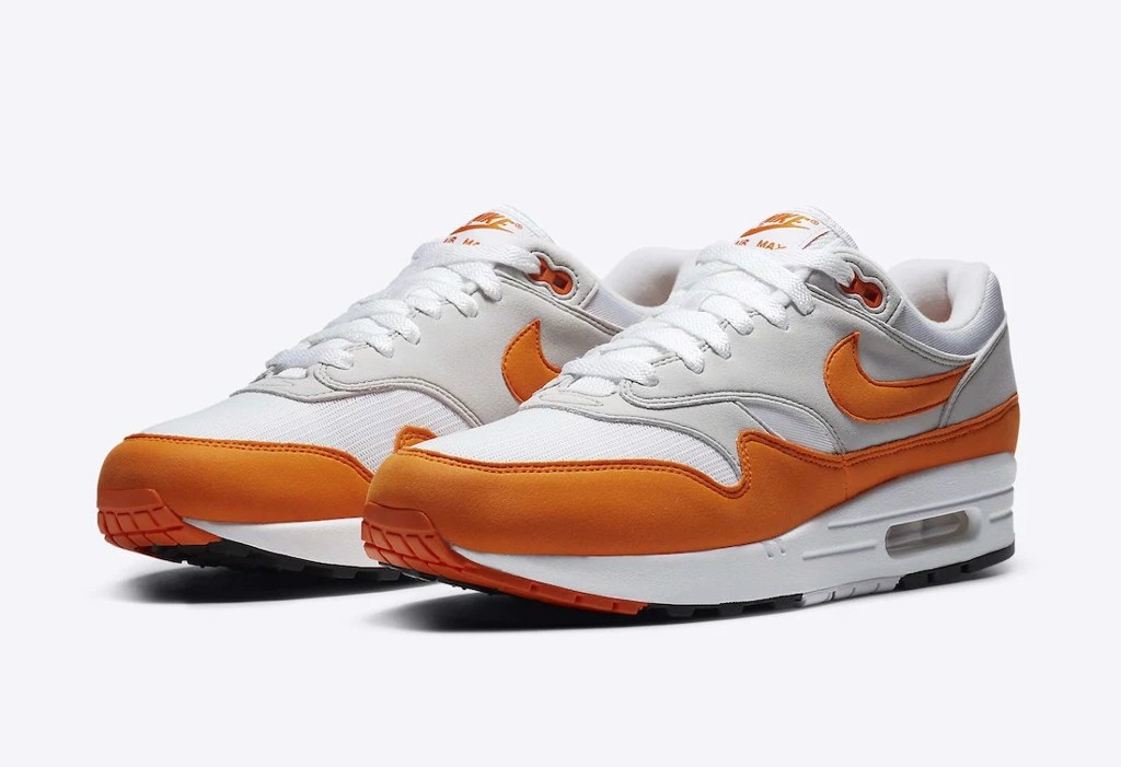 Màu cam nóng bỏng cùng Nike Air Max 1 ‘Magma Orange’ Hinh anh 1: Mau cam nong bong cung Nike Air Max 1 ‘Magma Orange’