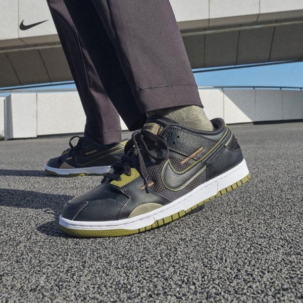 Giày Nike Dunk Low Scrap 'Black Olive' DM0128-001 - Ảnh 2